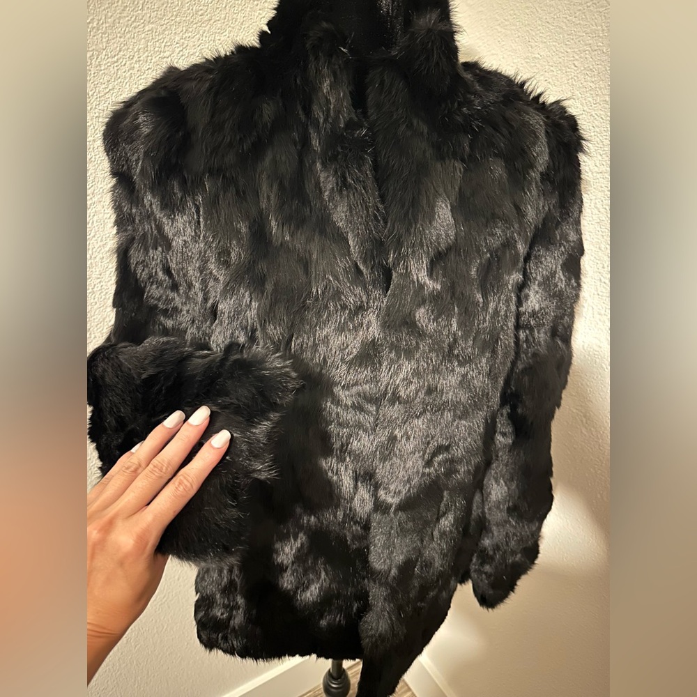 LUXURY RABBIT FUR COAT - Picture 12 of 15